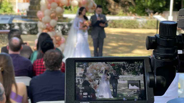 live video production Canberra wedding